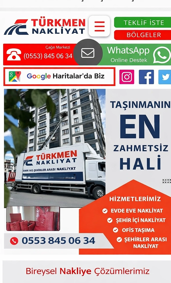 türkmen nakliyat hakkimizda